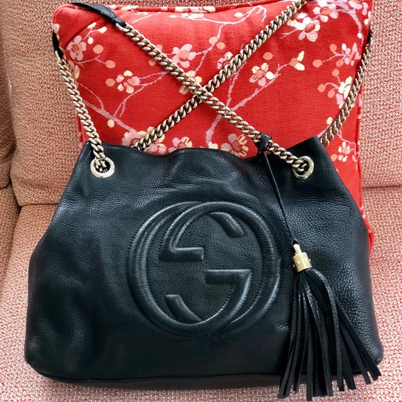 GUCCI BLACK SOHO TOTE- HO HO HO🎁🎉🎆 - Picture 2 of 8